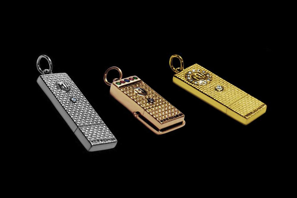 MJ - USB Flash Drive Gold Diamond Edition - Solid Gold 585, 750 or 999
