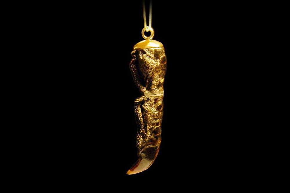MJ - USB Flash Drive Gold Nature Edition - Ostrich Claw & Gold.