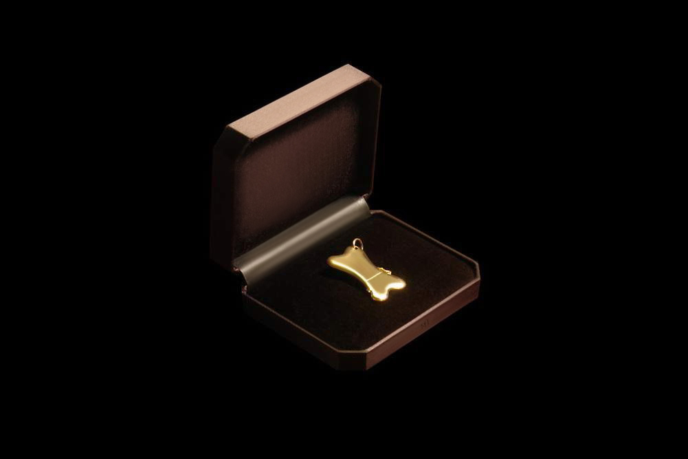 MJ - USB Flash Drive Gold Edition - Gold 777, Luxury Box from Eel Skin & Velvet